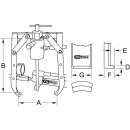 KS-TOOLS Universal-Abzieher 2-armig, 20 t