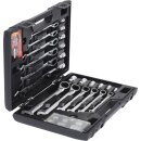 KS-TOOLS GEARplus RINGSTOP-Ratschenringmaulschlüssel-Satz, 30-tlg. mit Adapter