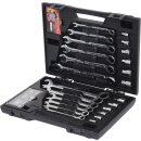 KS-TOOLS GEARplus RINGSTOP-Ratschenringmaulschlüssel-Satz, 30-tlg. mit Adapter