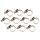 BGS technic Schlauchklemmen | rostfrei | 12 x 20 mm | 10-tlg.