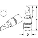 KS-TOOLS BRONZEplus Bit-Stecknuss 1/2" Schlitz 10 mm