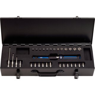 KS-TOOLS 1/4" ERGOTORQUE®precision Ratschen-Drehmomentschlüssel-Satz, 1-25Nm, 31-tlg.