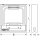 KS-TOOLS Wasserwaage, mit Rahmen, 200 mm
