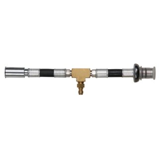 KS-TOOLS Manometer-Anschlussschlauch mit 1/4" Schlauchanschluss zur universellen Verwendung mit 3/8" und 5/16" Hochdruckschlauchanschlüssen