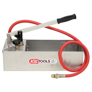 KS-TOOLS Edelstahl Druck-Prüfpumpe, 12 Liter
