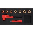KS-TOOLS 1/2" Steckschlüssel-Satz mit isolierten Werkzeugen, 9-tlg.