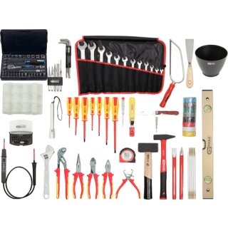 KS-TOOLS Premium Elektriker-Werkzeugkoffer, Nylontasche, 132-tlg.