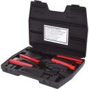 KS-TOOLS Sicherungszangen-Satz mit Ratschenfunktion, 14-tlg.