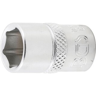BGS technic Steckschlüssel-Einsatz Sechskant | Antrieb Innenvierkant 10 mm (3/8") | SW 12 mm