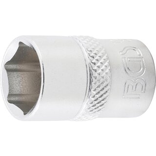 BGS technic Steckschlüssel-Einsatz Sechskant | Antrieb Innenvierkant 10 mm (3/8") | SW 13 mm