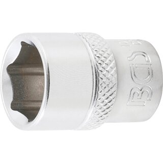 BGS technic Steckschlüssel-Einsatz Sechskant | Antrieb Innenvierkant 10 mm (3/8") | SW 14 mm