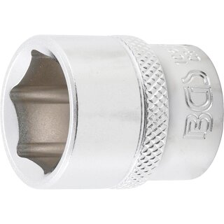 BGS technic Steckschlüssel-Einsatz Sechskant | Antrieb Innenvierkant 10 mm (3/8") | SW 18 mm