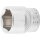BGS technic Steckschlüssel-Einsatz Sechskant | Antrieb Innenvierkant 10 mm (3/8") | SW 18 mm