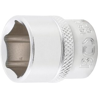 BGS technic Steckschlüssel-Einsatz Sechskant | Antrieb Innenvierkant 10 mm (3/8") | SW 19 mm