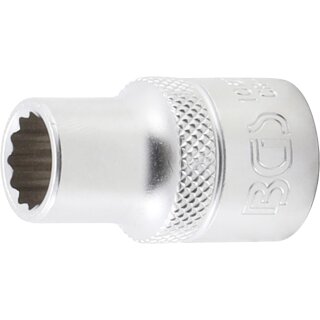BGS technic Steckschlüssel-Einsatz Zwölfkant | Antrieb Innenvierkant 12,5 mm (1/2") | SW 11 mm