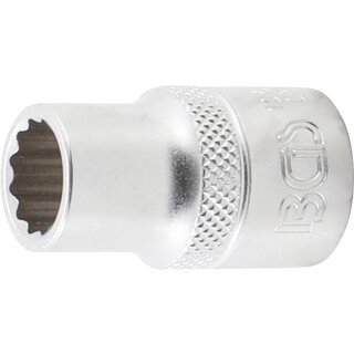 BGS technic Steckschlüssel-Einsatz Zwölfkant | Antrieb Innenvierkant 12,5 mm (1/2") | SW 12 mm