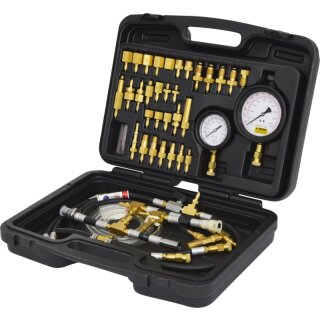 KS-TOOLS Master Kraftstoff-Einspritzsystem-Druckprüfgerät-Satz für Ottomotoren, 42-tlg.