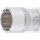 BGS technic Steckschlüssel-Einsatz Zwölfkant | Antrieb Innenvierkant 12,5 mm (1/2") | SW 22 mm