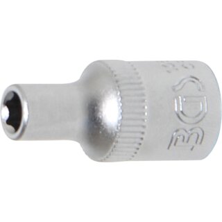 BGS technic Steckschlüssel-Einsatz Sechskant | Antrieb Innenvierkant 6,3 mm (1/4") | SW 5/32"