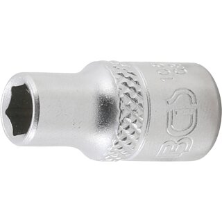 BGS technic Steckschlüssel-Einsatz Sechskant | Antrieb Innenvierkant 6,3 mm (1/4") | SW 7/32"