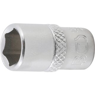 BGS technic Steckschlüssel-Einsatz Sechskant | Antrieb Innenvierkant 6,3 mm (1/4") | SW 3/8"