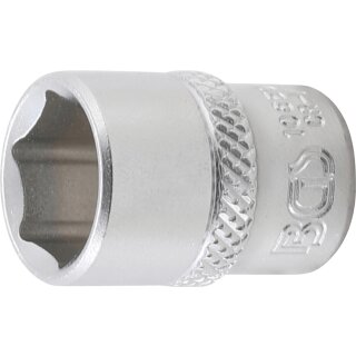 BGS technic Steckschlüssel-Einsatz Sechskant | Antrieb Innenvierkant 6,3 mm (1/4") | SW 1/2"