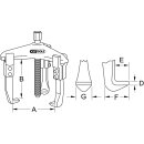 KS-TOOLS Universal-Abzieher 3-armig, 25-130mm