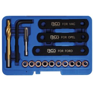 BGS technic Reparatur-Satz für Bremsgewinde | M9 x 1,25 | 16-tlg.
