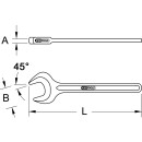 KS-TOOLS BRONZEplus Zugmaulschlüssel 45°, 1.7/8"