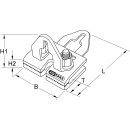KS-TOOLS Doppelmaul-Zugklemme mit 2 Zugrichtungen, 175mm