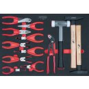 KS-TOOLS SCS Zangen- und Hammer-Satz, 13-tlg. in 1/1...