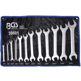 BGS technic Doppel-Maulschlüssel-Satz | SW 6 - 32 mm | 12-tlg.