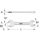 KS-TOOLS Doppelmaul-Kraftschlüssel, 55x60mm