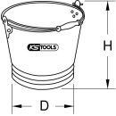 KS-TOOLS Funkenfreier Eimer aus Messing 10l