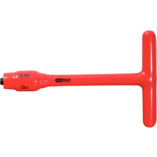 KS-TOOLS 3/8" Festeingestellter T-Griff-Drehmomentbegrenzer mit Schutzisolierung, 25Nm
