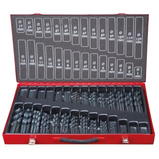 KS-TOOLS HSS-R Spiralbohrer-Satz, 230-tlg., 1-13mm