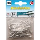 Kraftmann Blindnieten-Sortiment | Ø 4,0 mm | 50-tlg.