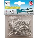 Kraftmann Blindnieten-Sortiment | Ø 4,8 mm | 50-tlg.