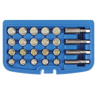 BGS technic Reparatursatz für Öl-Ablass-Gewinde | 64-tlg.