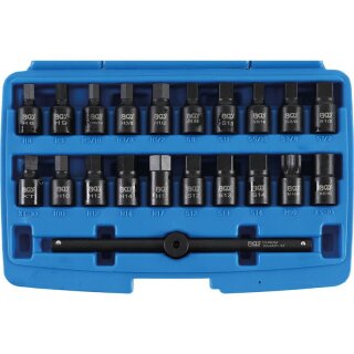 BGS technic Ölwannen-Spezial-Einsatz-Satz | Antrieb Innenvierkant 10 mm (3/8") | 21-tlg.