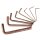 KS-TOOLS BRONZEplus Innensechskant-Winkelstiftschlüssel-Satz lang 8-tlg.