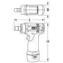 KS-TOOLS Akku-Hochleistungs-Schleifer, 22.000 U/min 10,8V, ohne Akku und Ladegerät