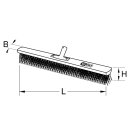 KS-TOOLS BRONZEplus Besen, Runddraht, glatt, 240x60x65 mm