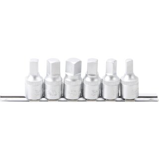 BGS technic Öldienstschlüssel-Satz | Antrieb Innenvierkant 12,5 mm (1/2") | Abtrieb Innenvierkant | 6-tlg.