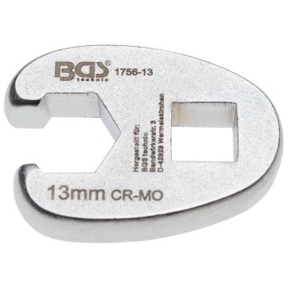 BGS technic Hahnenfußschlüssel | Antrieb Innenvierkant 10 mm (3/8") | SW 13 mm
