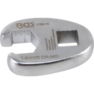 BGS technic Hahnenfußschlüssel | Antrieb Innenvierkant 10 mm (3/8") | SW 14 mm