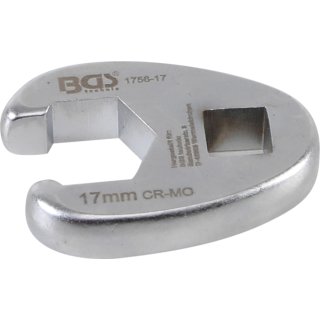BGS technic Hahnenfußschlüssel | Antrieb Innenvierkant 10 mm (3/8") | SW 17 mm