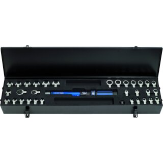 KS-TOOLS 9x12mm ERGOTORQUE®precision Einsteck-Drehmomentschlüssel-Satz, 10-100Nm, 33-tlg.