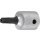 BGS technic Bit-Einsatz | Antrieb Innenvierkant 6,3 mm (1/4") | TS-Profil (für Torx Plus) mit Bohrung TS20