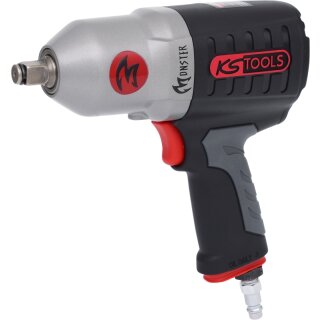 KS-TOOLS 1/2" MONSTER Hochleistungs-Druckluft-Schlagschrauber, 1690Nm